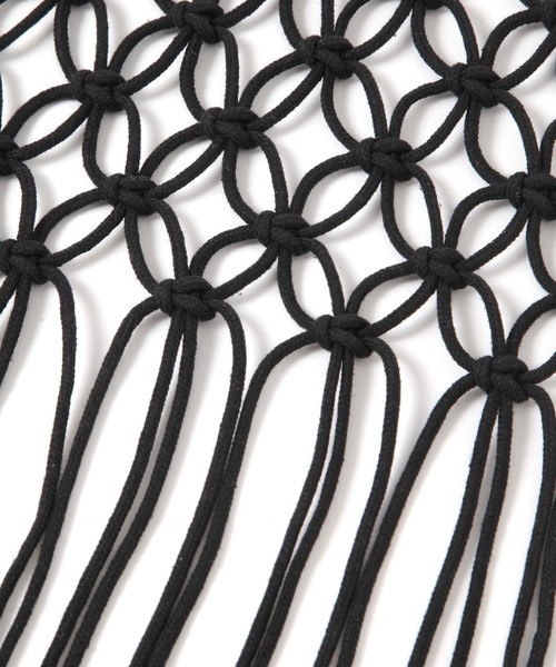 LOWRYS FARM（ローリーズファーム）の「マクラメラップベルト　284590（ベルト・レディース・アイボリー/ブラック・FREE）」の10枚目の写真