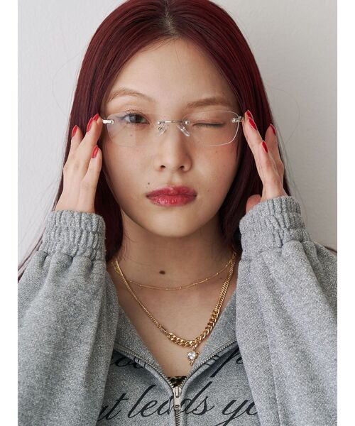 jouetie（ジュエティ）の「ハートモチーフレイヤードネックレス（ネックレス・レディース・ゴールド/シルバー・FREE）」の6枚目の写真