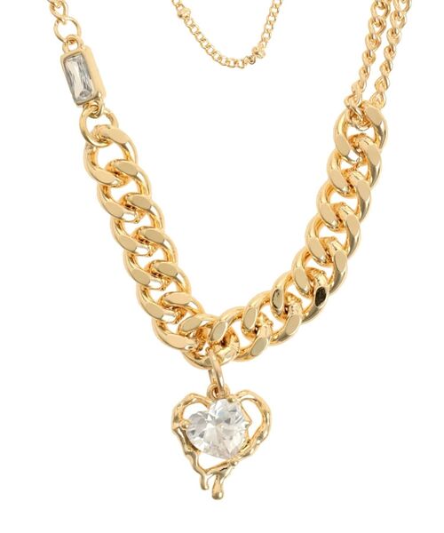 jouetie（ジュエティ）の「ハートモチーフレイヤードネックレス（ネックレス・レディース・ゴールド/シルバー・FREE）」の7枚目の写真