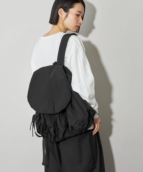 CITEN(シテン)の「<CITEN>バルーンドロストバックパック(バックパック/リュック・レディース・ブラック/ライトグレー・FREE)」の6枚目の写真