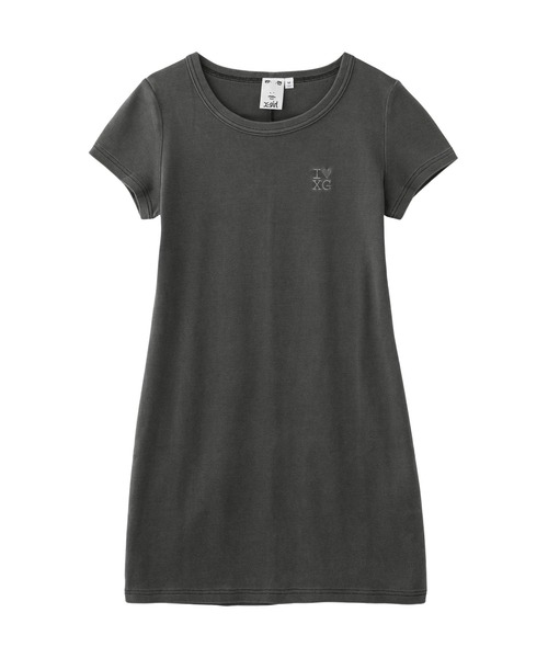 X-girl(エックスガール)の「FADED I LOVE XG LOGO ONE POINT DRESS(ワンピース・レディース・ブラック/ネイビー・S/M)」の4枚目の写真