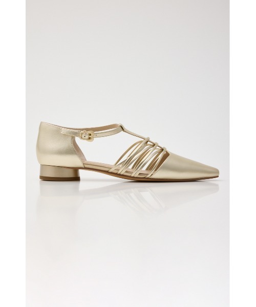 STACCATO(スタッカート)の「Tストラップフィッシュボーンシューズ(サンダル・レディース・ゴールド/ブラック・22.5cm/23cm/24.5cm/24cm/23.5cm)」の7枚目の写真