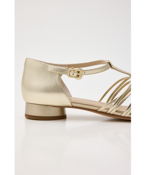 STACCATO(スタッカート)の「Tストラップフィッシュボーンシューズ(サンダル・レディース・ゴールド/ブラック・22.5cm/23cm/24.5cm/24cm/23.5cm)」の9枚目の写真
