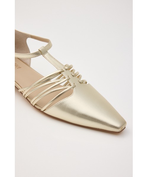 STACCATO(スタッカート)の「Tストラップフィッシュボーンシューズ(サンダル・レディース・ゴールド/ブラック・22.5cm/23cm/24.5cm/24cm/23.5cm)」の10枚目の写真