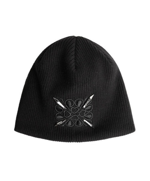 E RIN AI E(オリンアイ)の「韓国ブランド E RIN AI E オリンアイ CUPID ニット帽 ニットキャップ ビーニー ロゴニット帽 ロゴビーニー メタルロゴビーニー 刺しゅうロゴビーニー 深め 帽子 韓国ファッション 韓国ストリート ストリートファッション(ニットキャップ/ビーニー・メンズ・ブラック・ONE SIZE)」の11枚目の写真