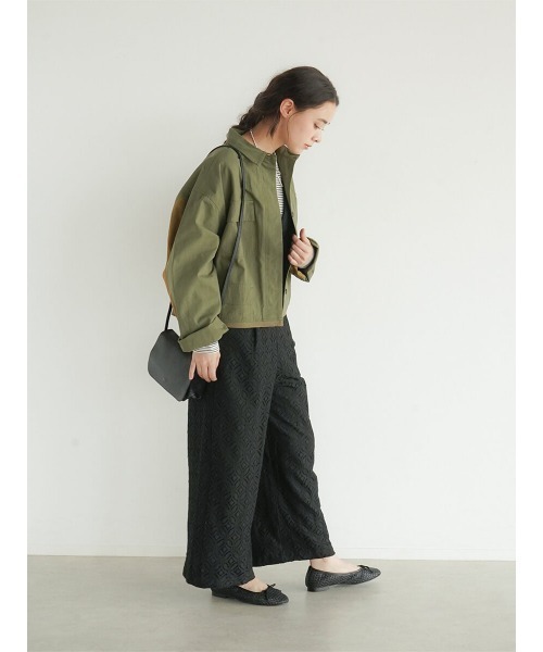 FIKA.(フィーカ)の「Bicolor sleeve military jacket(ミリタリージャケット・レディース・ブラック/カーキ/グレー系その他3・FREE)」の22枚目の写真