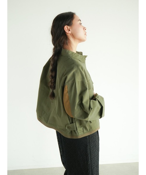 FIKA.(フィーカ)の「Bicolor sleeve military jacket(ミリタリージャケット・レディース・ブラック/カーキ/グレー系その他3・FREE)」の18枚目の写真