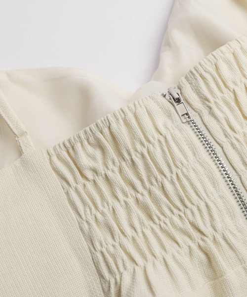 AMELY（エミリー）の「リボンビスチェセットアップ（セットアップ・レディース・ブラック/アイボリー/グレー・M/L）」の21枚目の写真