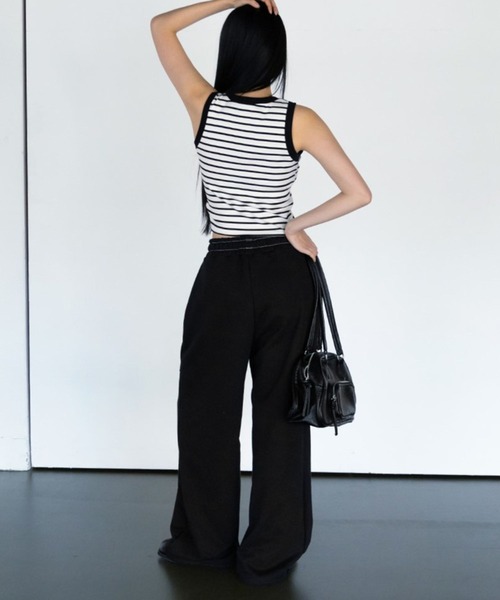 3.3 Field Trip (3.3フィールドトリップ)の「3.3 Field Trip/ステッチジョガーパンツ(スウェットパンツ・レディース・アイボリー/ブラック・FREE)」の14枚目の写真