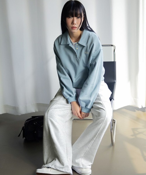 3.3 Field Trip (3.3フィールドトリップ)の「3.3 Field Trip/ステッチジョガーパンツ(スウェットパンツ・レディース・アイボリー/ブラック・FREE)」の5枚目の写真