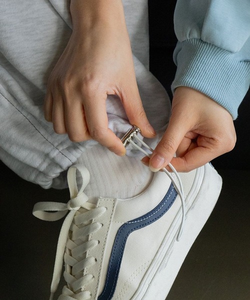 3.3 Field Trip (3.3フィールドトリップ)の「3.3 Field Trip/ステッチジョガーパンツ(スウェットパンツ・レディース・アイボリー/ブラック・FREE)」の7枚目の写真