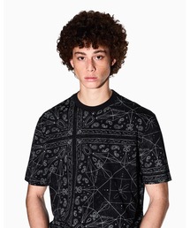 ARMANI EXCHANGE | 【A|X アルマーニ エクスチェンジ】ペイズリープリント 半袖クルーネックTシャツ/REGULAR+（EC限定カラー含）(Tシャツ/カットソー)