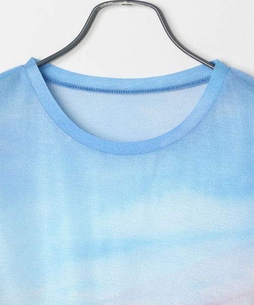JEANASIS(ジーナシス)の「landscapeシアーLS/450949(Tシャツ/カットソー・レディース・ベージュ系その他/ブルー系その他・FREE)」の8枚目の写真