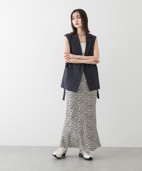 SENSE OF PLACE by URBAN RESEARCH(センスオブプレイスバイアーバンリサーチ)の「コバナガラナロースカート(スカート・レディース・ブラック系その他/ブルー系その他/ホワイト系その他・ONE)」の7枚目の写真