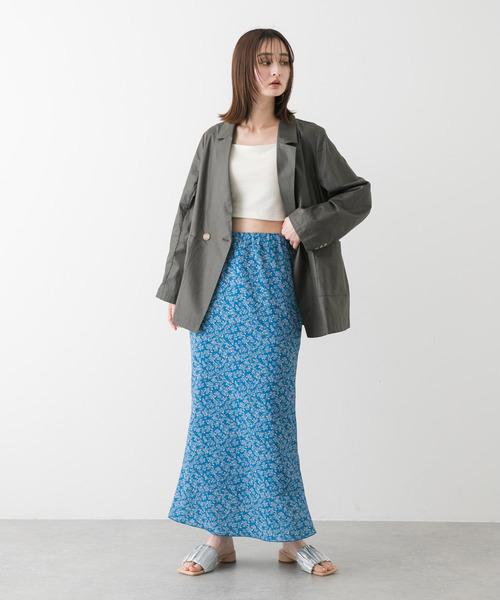 SENSE OF PLACE by URBAN RESEARCH(センスオブプレイスバイアーバンリサーチ)の「コバナガラナロースカート(スカート・レディース・ブラック系その他/ブルー系その他/ホワイト系その他・ONE)」の18枚目の写真
