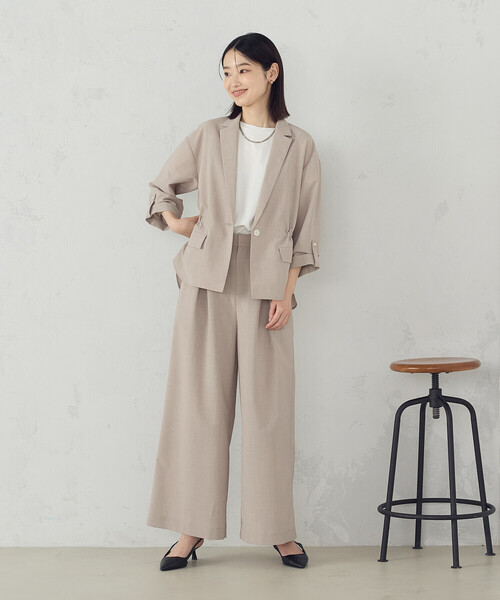 COMME CA ISM(コムサイズム)の「【接触冷感】バックタックTシャツ(Tシャツ/カットソー・レディース・ブルー/ブラック/ホワイト・LARGE/MEDIUM)」の6枚目の写真