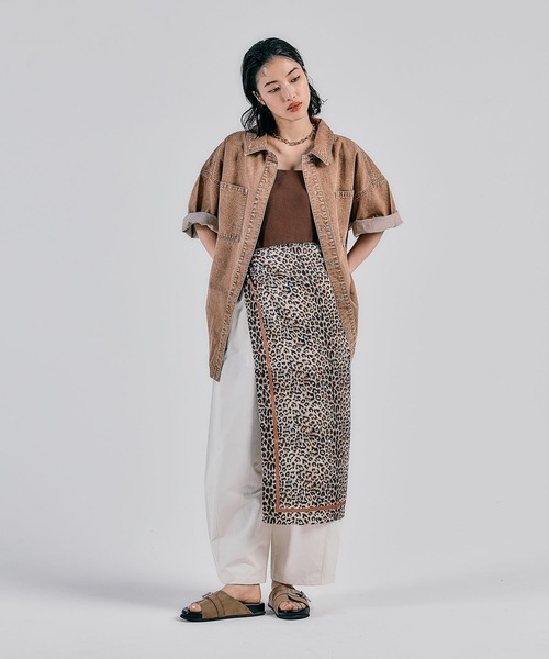 ぴ 様 セール】BIGデニム5分袖シャツチュニック 242829（シャツ/ブラウス