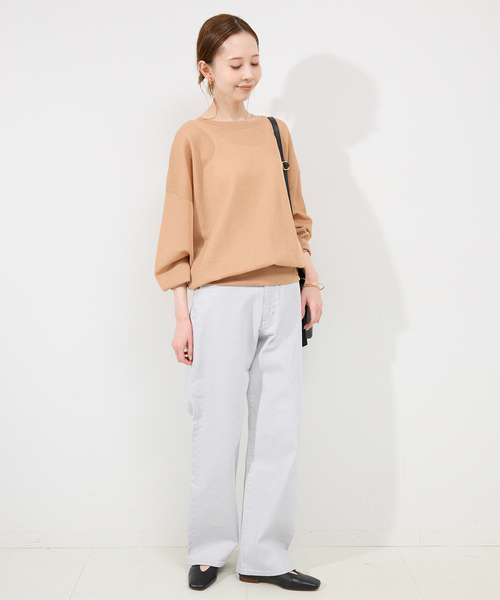 SLOBE IENA（スローブイエナ）の「SLOBE ソフトレザーフラットシューズ（パンプス・レディース・ブラック/ベージュ系その他・24.5cm/24cm/23.5cm/23cm/22.5cm）」の10枚目の写真