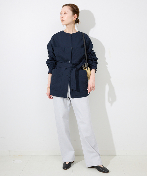 SLOBE IENA（スローブイエナ）の「SLOBE ソフトレザーフラットシューズ（パンプス・レディース・ブラック/ベージュ系その他・24.5cm/24cm/23.5cm/23cm/22.5cm）」の18枚目の写真