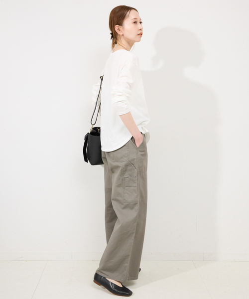 SLOBE IENA（スローブイエナ）の「SLOBE ソフトレザーフラットシューズ（パンプス・レディース・ブラック/ベージュ系その他・24.5cm/24cm/23.5cm/23cm/22.5cm）」の15枚目の写真