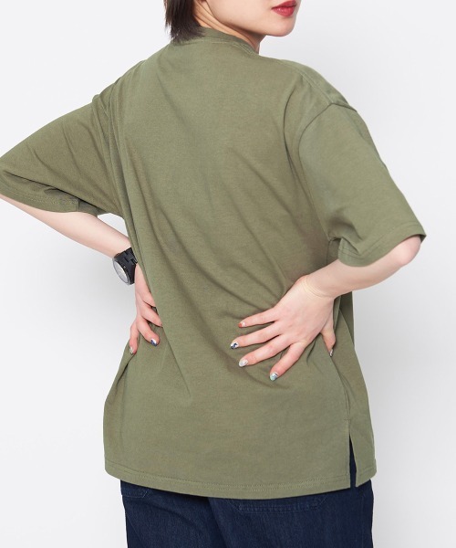 spiritoso（スピリトーゾ）の「【spiritoso】バードプリントカレッジＴシャツ（Tシャツ/カットソー・レディース・ブラック/カーキ/ネイビー・FREE）」の16枚目の写真