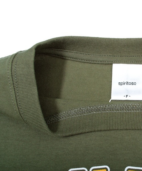 spiritoso（スピリトーゾ）の「【spiritoso】バードプリントカレッジＴシャツ（Tシャツ/カットソー・レディース・ブラック/カーキ/ネイビー・FREE）」の20枚目の写真