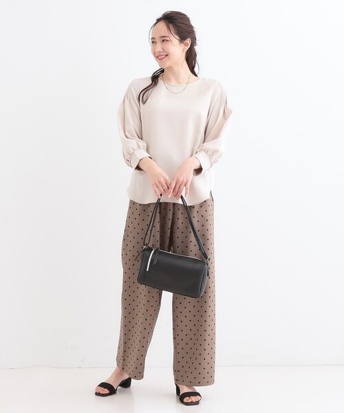 SHOO・LA・RUE（シューラルー）の「ダブルジップショルダーバッグ（ショルダーバッグ・レディース・ナチュラル/ライトグリーン/ブラック・00）」の5枚目の写真