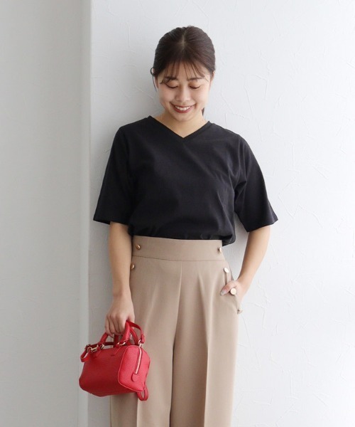 nozomi ishiguro ドッキング変形5分袖スウェットカットソー nozomi ishiguro ドッキング変形5分袖スウェットカットソー