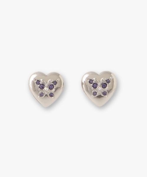 【ANNA SUI】即対応 ハート 蝶モチーフ イヤリング ハート 蝶モチーフ イヤリング（イヤリング）｜ANNA SUI