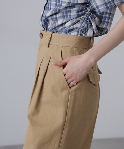 FREE'S MART（フリーズマート）の「◆チノショートパンツ（チノパンツ・レディース・ベージュ/ネイビー・SMALL/MEDIUM）」の12枚目の写真