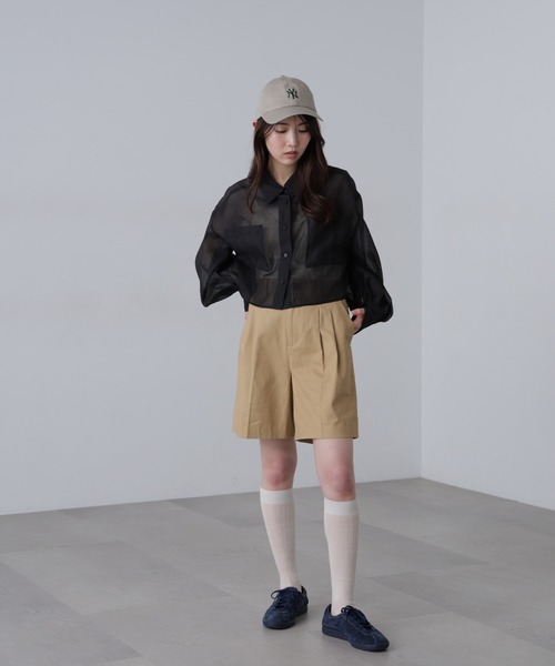 FREE'S MART（フリーズマート）の「◆チノショートパンツ（チノパンツ・レディース・ベージュ/ネイビー・SMALL/MEDIUM）」の18枚目の写真