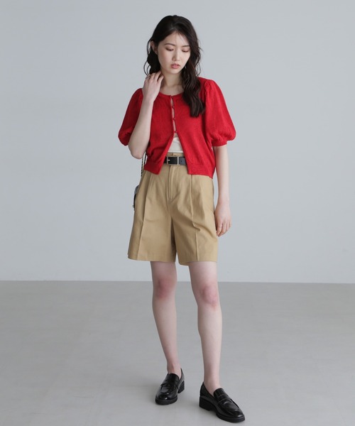 FREE'S MART（フリーズマート）の「◆チノショートパンツ（チノパンツ・レディース・ベージュ/ネイビー・SMALL/MEDIUM）」の19枚目の写真