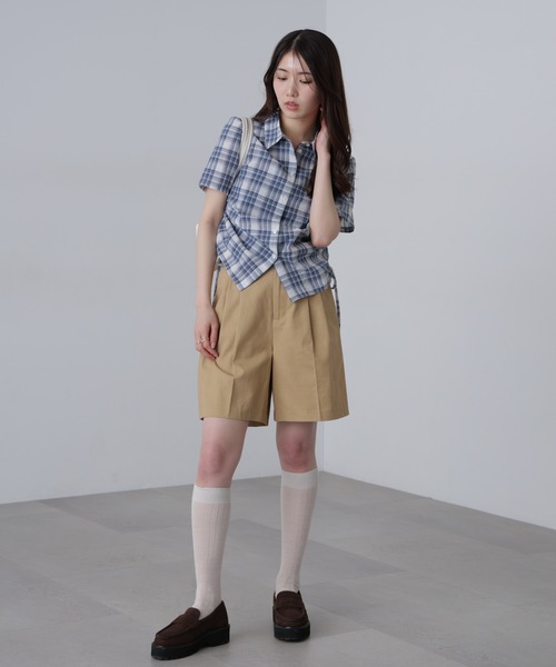 FREE'S MART（フリーズマート）の「◆チノショートパンツ（チノパンツ・レディース・ベージュ/ネイビー・SMALL/MEDIUM）」の14枚目の写真