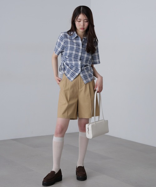 FREE'S MART（フリーズマート）の「◆チノショートパンツ（チノパンツ・レディース・ベージュ/ネイビー・SMALL/MEDIUM）」の15枚目の写真