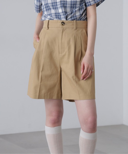 FREE'S MART（フリーズマート）の「◆チノショートパンツ（チノパンツ・レディース・ベージュ/ネイビー・SMALL/MEDIUM）」の8枚目の写真