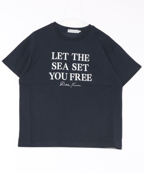 ムラサキスポーツ(ムラサキスポーツ)の「RIKKA FEMME/リッカファム メッセージロゴTシャツ Tシャツ RF25HS03(Tシャツ/カットソー・レディース・ホワイト/ピンク/ネイビー・FREE)」の11枚目の写真
