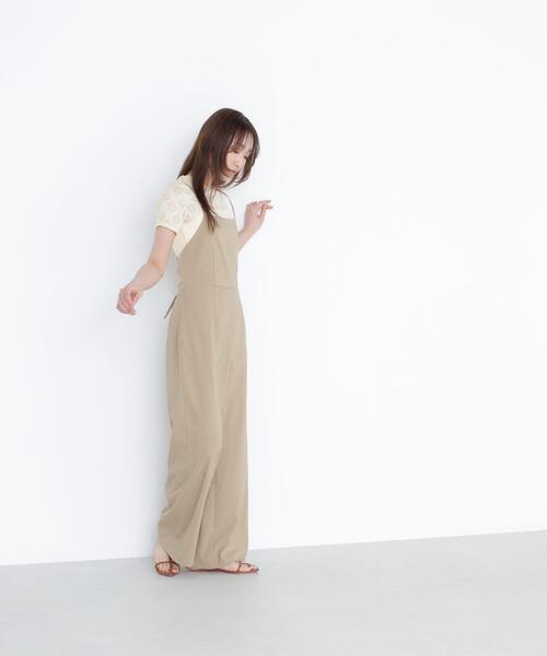NATURAL BEAUTY BASIC(ナチュラルビューティーベーシック)の「カットレースTシャツ(Tシャツ/カットソー・レディース・ダークブラウン/オフホワイト/イエロー・FREE)」の20枚目の写真