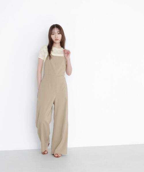NATURAL BEAUTY BASIC(ナチュラルビューティーベーシック)の「カットレースTシャツ(Tシャツ/カットソー・レディース・ダークブラウン/オフホワイト/イエロー・FREE)」の22枚目の写真