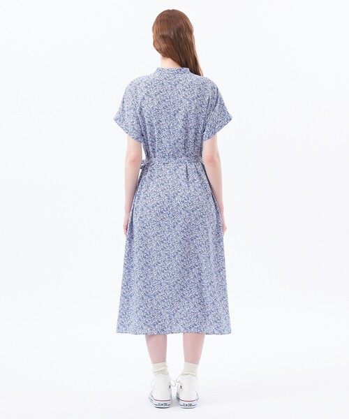 MACKINTOSH PHILOSOPHY(マッキントッシュ フィロソフィー)の「バイカラーフラワーワンピース(ワンピース・レディース・ブラック/ブルー・36/38)」の8枚目の写真