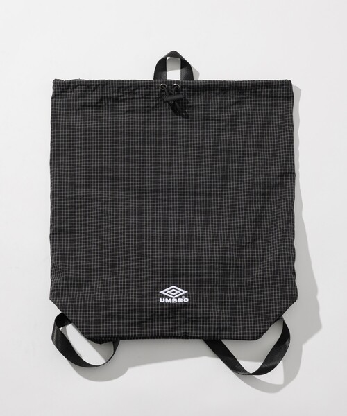 UMBRO(アンブロ)の「UMBRO/アンブロ SP Packable Bag /別注 パッカブル バッグ/チェック(バックパック/リュック・メンズ・ブラック/ベージュ・ONE SIZE)」の7枚目の写真