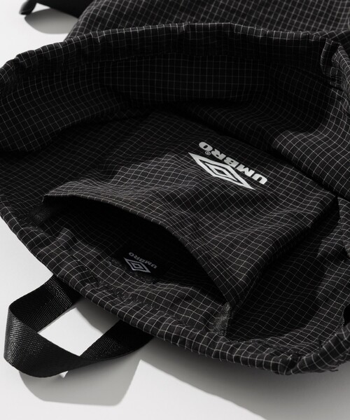 UMBRO(アンブロ)の「UMBRO/アンブロ SP Packable Bag /別注 パッカブル バッグ/チェック(バックパック/リュック・メンズ・ブラック/ベージュ・ONE SIZE)」の12枚目の写真