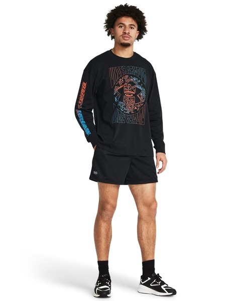 UNDER ARMOUR(アンダーアーマー)の「UAアイコン メッシュショーツ(ライフスタイル/メンズ)(その他パンツ・メンズ・ブラック・L/XL/2XL)」の4枚目の写真