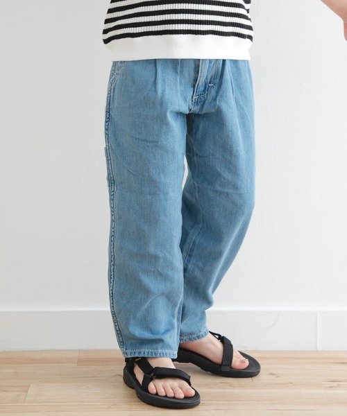 Lee（リー）の「Lee　WIDE TAPERED PAINTER(KIDS)（その他パンツ・キッズ・ライトインディゴブルー・120/130/140）」の2枚目の写真