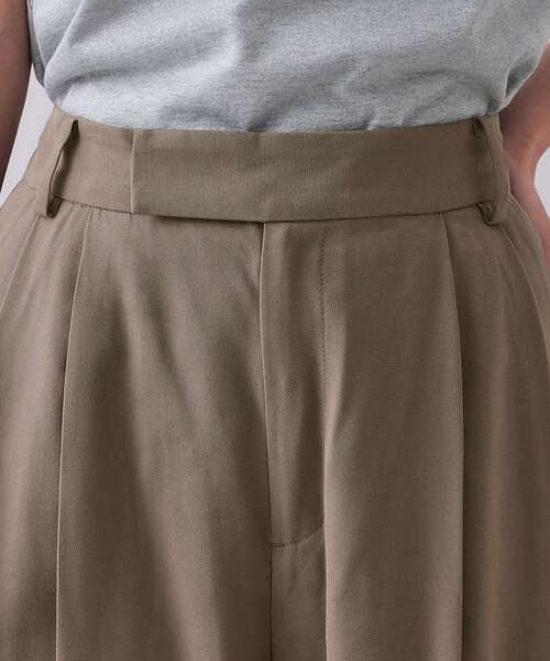 OPAQUE.CLIP（オペークドットクリップ）の「タックワイドパンツ/セットアップ対応【洗濯機洗い可】（その他パンツ・レディース・ブラウン系その他/ネイビー/ライトベージュ・40/38/42/36）」の19枚目の写真