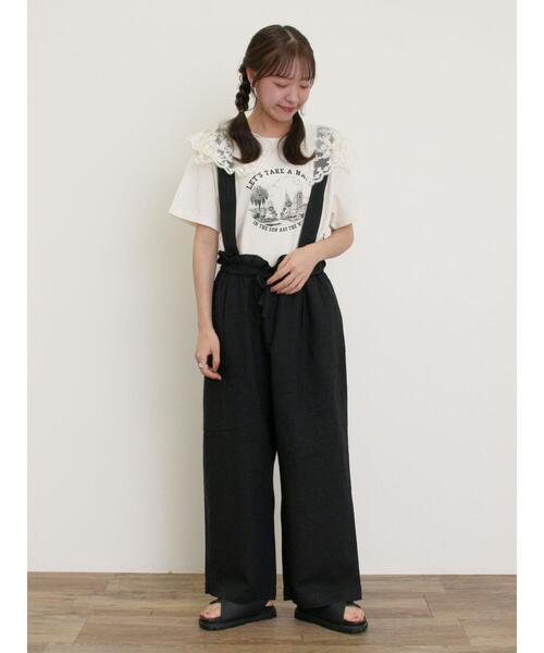 セール】【Cross×Linen】サス付パンツ（その他パンツ）｜Samansa