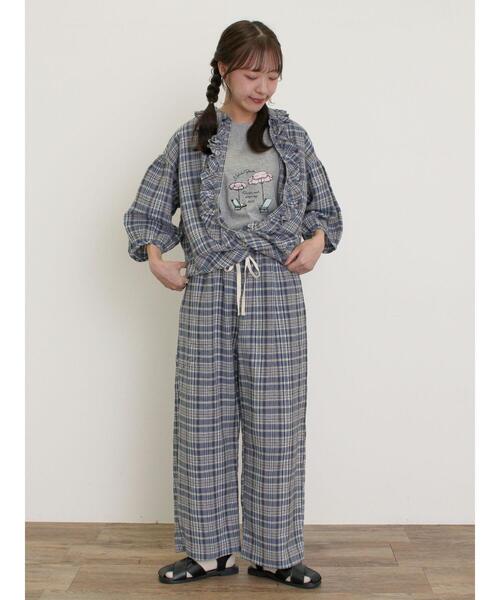 Samansa Mos2（サマンサ モスモス）の「【Cross×Linen】サス付パンツ（その他パンツ・レディース・グリーン/ベージュ/ネイビー/ブラック・F）」の22枚目の写真