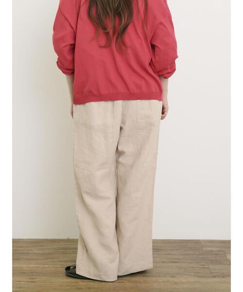 Samansa Mos2（サマンサ モスモス）の「【Cross×Linen】サス付パンツ（その他パンツ・レディース・グリーン/ベージュ/ネイビー/ブラック・F）」の14枚目の写真