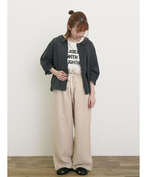 セール】【Cross×Linen】サス付パンツ（その他パンツ）｜Samansa