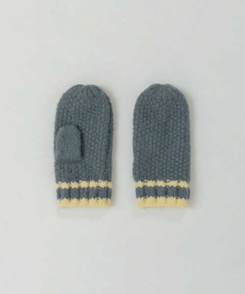 PAR ICI（パーリッシィ）の「カノコ編み ラインミトン（手袋・レディース・オレンジ/ブルー/ホワイト・FREE）」の20枚目の写真