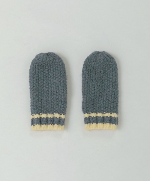 PAR ICI（パーリッシィ）の「カノコ編み ラインミトン（手袋・レディース・オレンジ/ブルー/ホワイト・FREE）」の19枚目の写真